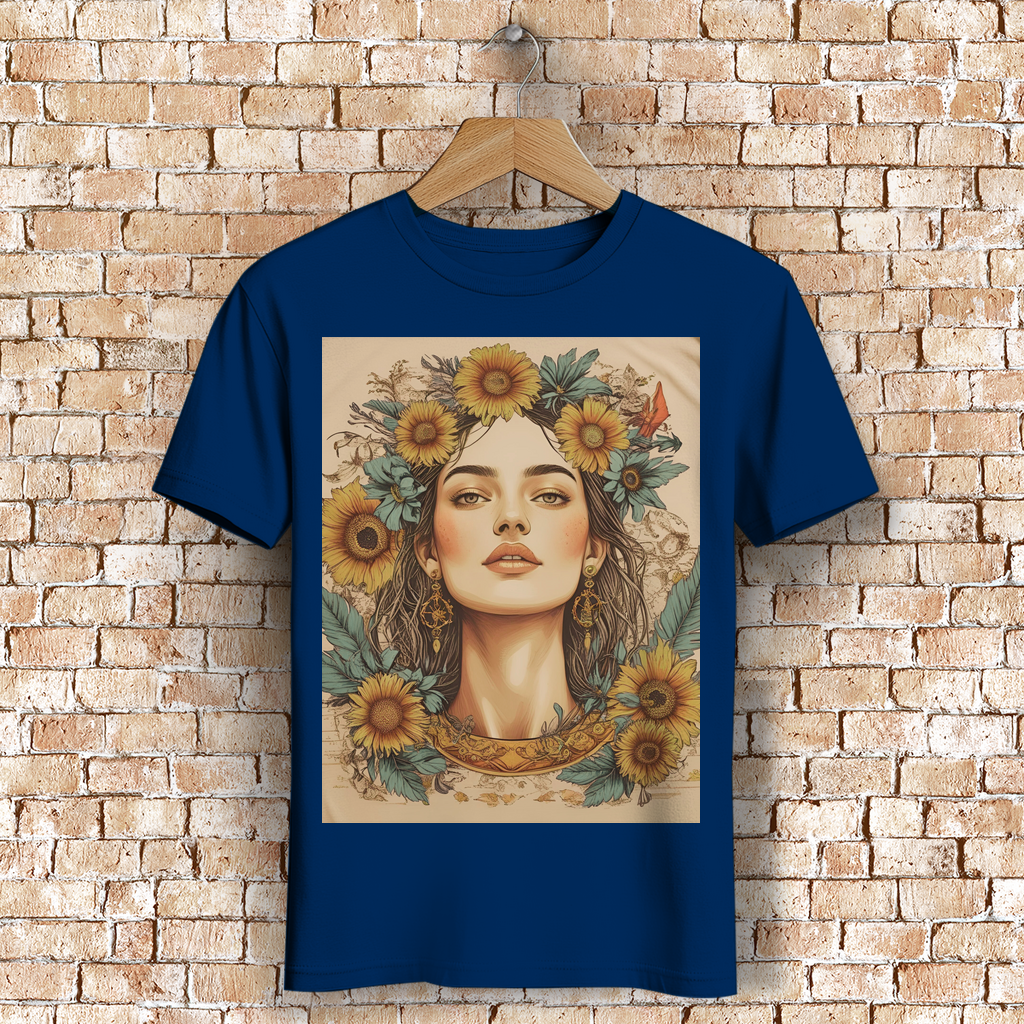 Man Premium Bio T-Shirt Faded Flowergirl